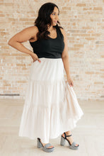 Load image into Gallery viewer, WHITE BIRCH- Let It Begin Tiered Maxi Skirt