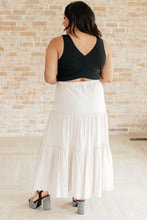 Load image into Gallery viewer, WHITE BIRCH- Let It Begin Tiered Maxi Skirt