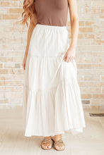Load image into Gallery viewer, WHITE BIRCH- Let It Begin Tiered Maxi Skirt