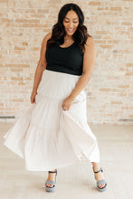 Load image into Gallery viewer, WHITE BIRCH- Let It Begin Tiered Maxi Skirt
