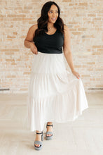 Load image into Gallery viewer, WHITE BIRCH- Let It Begin Tiered Maxi Skirt