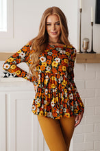 Load image into Gallery viewer, Let's Get Going Floral Babydoll Top (Reg & Curvy)