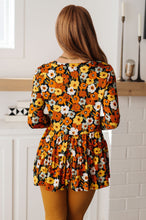 Load image into Gallery viewer, Let's Get Going Floral Babydoll Top (Reg & Curvy)