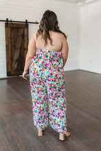Load image into Gallery viewer, ANDREE'- Life of the Party Floral Jumpsuit in Green