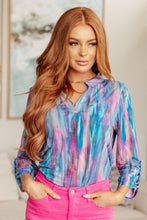 Load image into Gallery viewer, DEAR SCARLETT- Little Lovely Blouse in Blue Multi