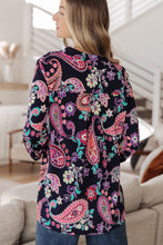 Load image into Gallery viewer, DEAR SCARLETT- Little Lovely Blouse in Navy Paisley