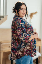 Load image into Gallery viewer, SP24- Little Lovely Blouse in Wine Paisley