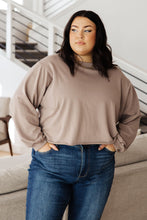 Load image into Gallery viewer, Lounge A Lot Cut Off Sweatshirt in Mocha (Reg & Curvy)