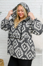 Load image into Gallery viewer, Lounge Day Hoodie in Black & White