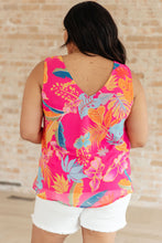 Load image into Gallery viewer, WHITE BIRCH- Love Me Like You Do Floral Sleeveless Blouse