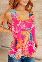 Load image into Gallery viewer, WHITE BIRCH- Love Me Like You Do Floral Sleeveless Blouse