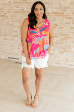 Load image into Gallery viewer, WHITE BIRCH- Love Me Like You Do Floral Sleeveless Blouse