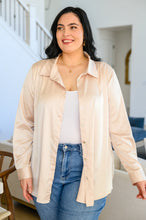 Load image into Gallery viewer, WEEKEND DEAL- Loved for Years Satin Button Up in Beige