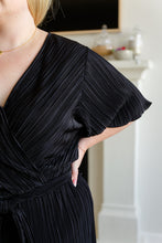 Load image into Gallery viewer, SP24- Lovely Life Plisse Romper in Black