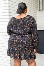 Load image into Gallery viewer, Make Your Happiness Long Sleeve Dress in Black