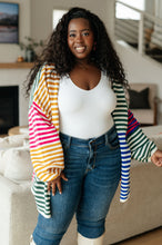 Load image into Gallery viewer, SP24- Marquee Lights Striped Cardigan (Reg & Curvy)