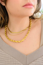Load image into Gallery viewer, Waterproof, No Tarnish, Midas Touch Classic Rope Chain