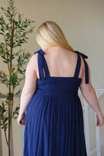 Load image into Gallery viewer, SP24- Midnight Magic Embroidered Maxi Dress