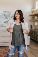 Load image into Gallery viewer, SP24- Never Not Loving V-Neck Cami in Gray Green