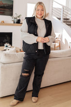 Load image into Gallery viewer, Neither Here Nor There Puffer Vest in Black (Reg & Curvy)