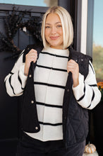 Load image into Gallery viewer, Neither Here Nor There Puffer Vest in Black (Reg & Curvy)