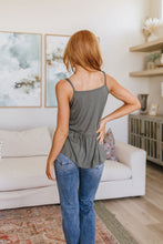 Load image into Gallery viewer, SP24- Never Not Loving V-Neck Cami in Gray Green