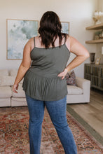 Load image into Gallery viewer, SP24- Never Not Loving V-Neck Cami in Gray Green