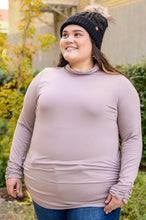Load image into Gallery viewer, Nivia Draped Turtle Neck Tunic in Mocha