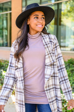 Load image into Gallery viewer, Nivia Draped Turtle Neck Tunic in Mocha