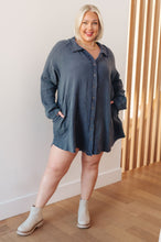 Load image into Gallery viewer, SP24- ANDREE BY UNIT- No Trepidation Mineral Wash Shirt Dress