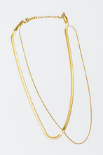 Load image into Gallery viewer, WATERPROOF, NO TARNISH, Noontide Double Chain Necklace