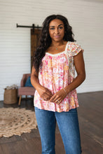 Load image into Gallery viewer, SP24- Not So Serious Floral Blouse in Pink