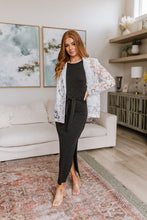 Load image into Gallery viewer, Out on the Town Tie Detail Midi Dress in Charcoal
