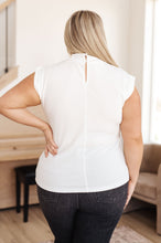 Load image into Gallery viewer, SP24- ONE ELEVEN NORTH- Overqualified Mock Neck Cap Sleeve Top