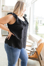Load image into Gallery viewer, Parisian Stroll Lace Blouse in Black (Reg & Plus)