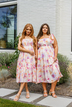 Load image into Gallery viewer, Pastel Petals Floral Midi Dress- ANDREE'