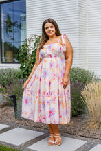 Load image into Gallery viewer, Pastel Petals Floral Midi Dress- ANDREE'