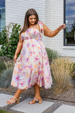Load image into Gallery viewer, Pastel Petals Floral Midi Dress- ANDREE'