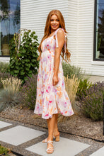 Load image into Gallery viewer, Pastel Petals Floral Midi Dress- ANDREE'