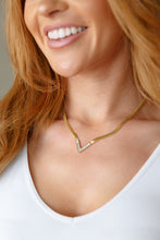Load image into Gallery viewer, Waterproof, No Tarnish, Pearl V Necklace
