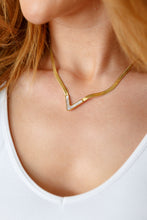Load image into Gallery viewer, Waterproof, No Tarnish, Pearl V Necklace