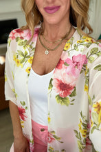 Load image into Gallery viewer, HAPTICS- Yeah, We Did That Floral Kimono in Ivory