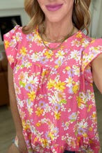 Load image into Gallery viewer, HAPTICS- Understanding the Assignment Floral Babydoll Top in Pink