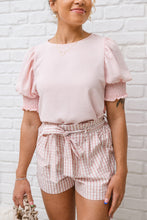 Load image into Gallery viewer, Prim & Pretty Gingham Tie Shorts