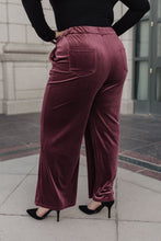Load image into Gallery viewer, SP24- High Society Velvet Wide Leg Trousers (Reg & Curvy)
