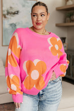 Load image into Gallery viewer, ONE ELEVEN NORTH- Quietly Bold Mod Floral Sweater