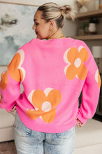 Load image into Gallery viewer, ONE ELEVEN NORTH- Quietly Bold Mod Floral Sweater