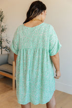Load image into Gallery viewer, HAPTICS- Rodeo Lights Dolman Sleeve Dress in Mint Floral