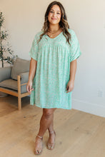 Load image into Gallery viewer, HAPTICS- Rodeo Lights Dolman Sleeve Dress in Mint Floral