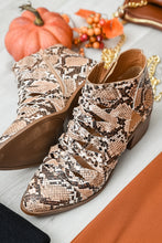 Load image into Gallery viewer, SP24- Sadie Ankle Boots In Snakeskin